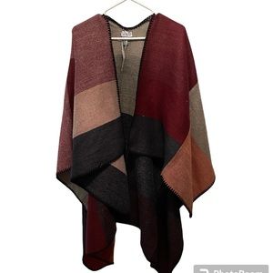 Harve Bernard Women's Wrap Shawl Topper Shrug Lagenlook OS NWT